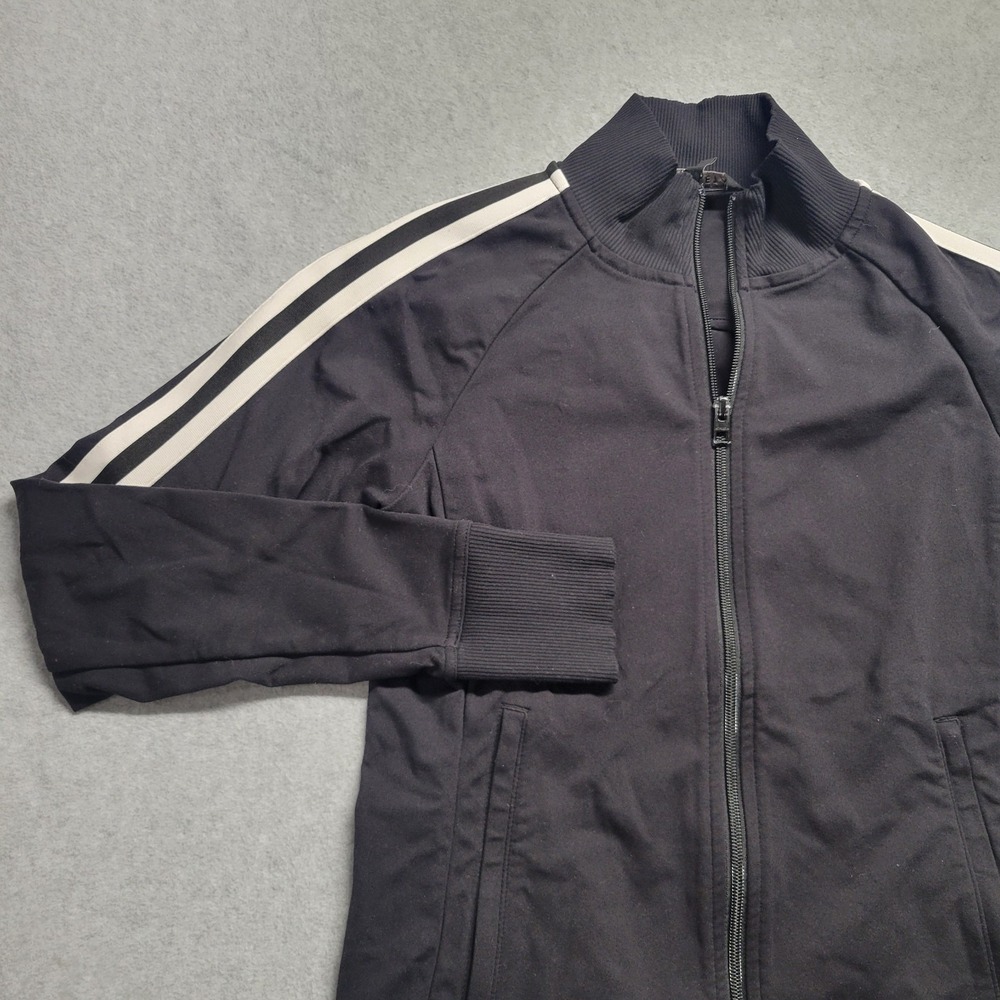 Athleta Circa Track Jacket Black Womens Size Small Striped Full Zip‎